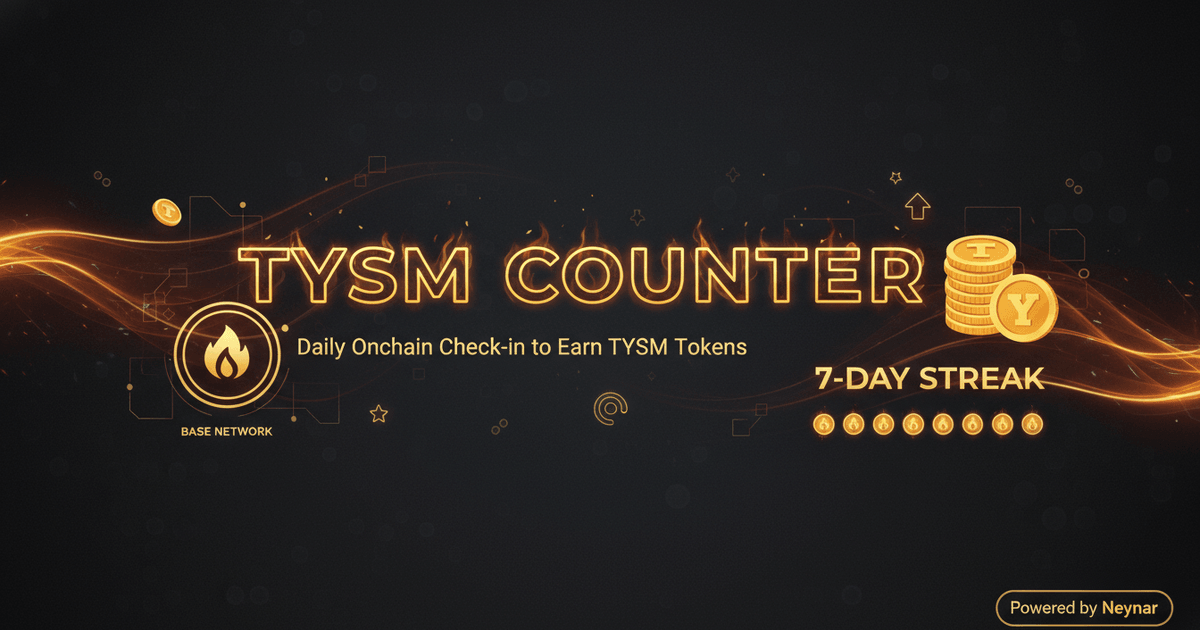TYSM Counter